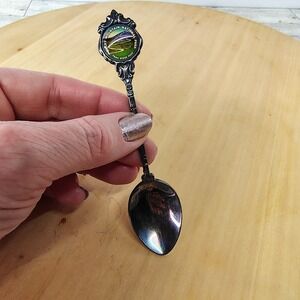 Vtg Stuart Silver Plated Souvenir Spoon Rocky Mountain National Park Trail